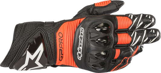 Guantes ALPINESTARS GP Pro RS3 - Negro/Rojo fluo - Pequeño 3556922-1030-S