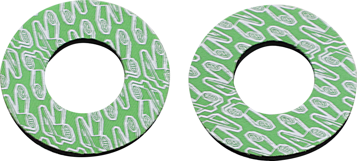 RENTHAL Grip Donutz - Blanco/Verde G203 