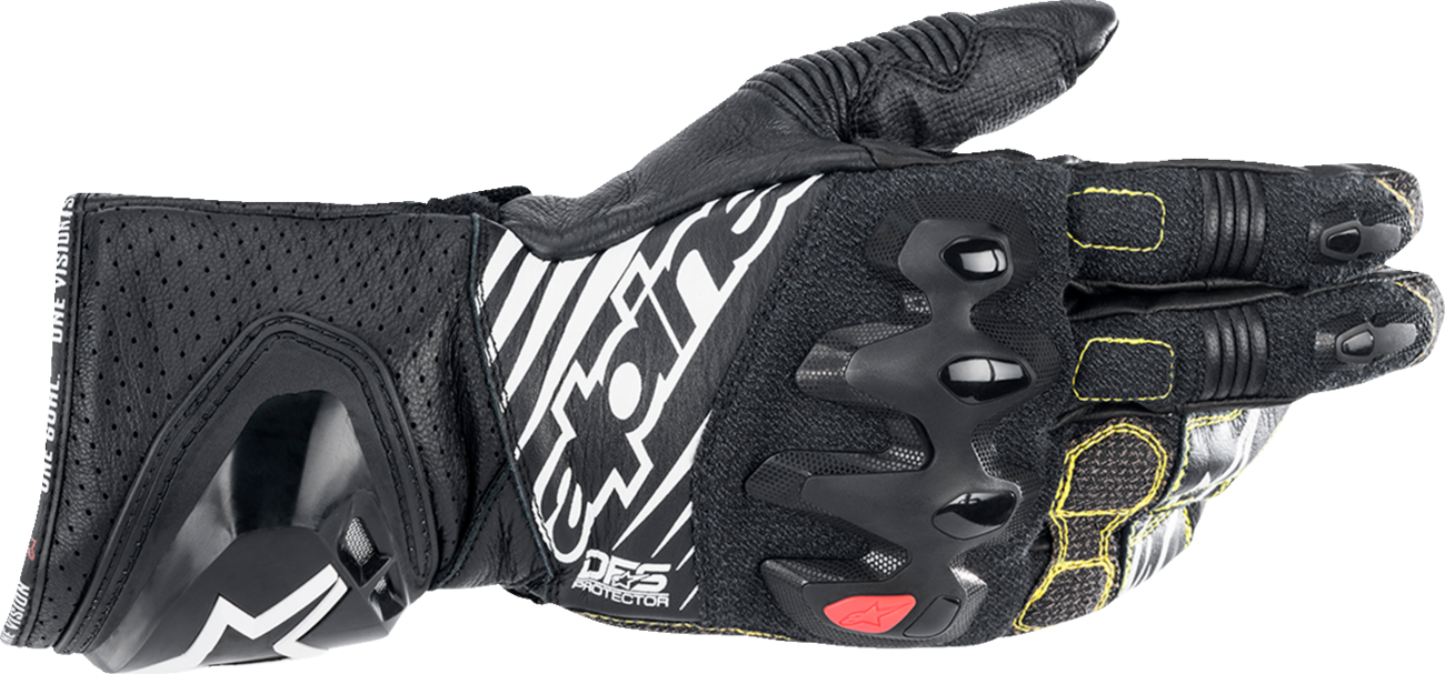 ALPINESTARS GP Tech V2 S Gloves - Black/White - 2XL 3556422-12-2X