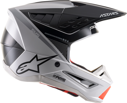 ALPINESTARS SM5 Helmet - Rayon - Gray/Black/Silver - Medium 8304121-928-MD