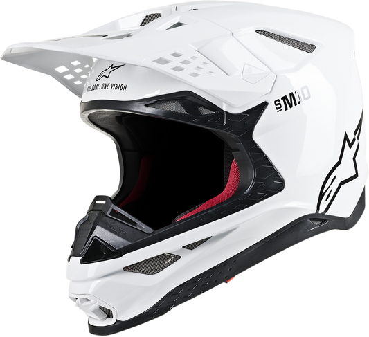 ALPINESTARS Supertech M10 Helmet - MIPS - White Glossy - Large 8300319-2180-LG