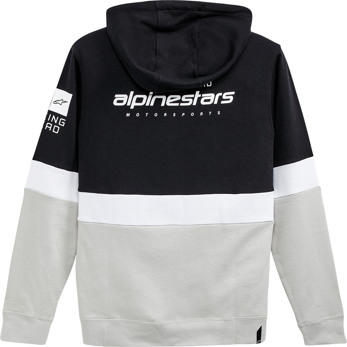 ALPINESTARS Position Zip Hoodie - Black/White/Silver - 2XL 12125302211092X