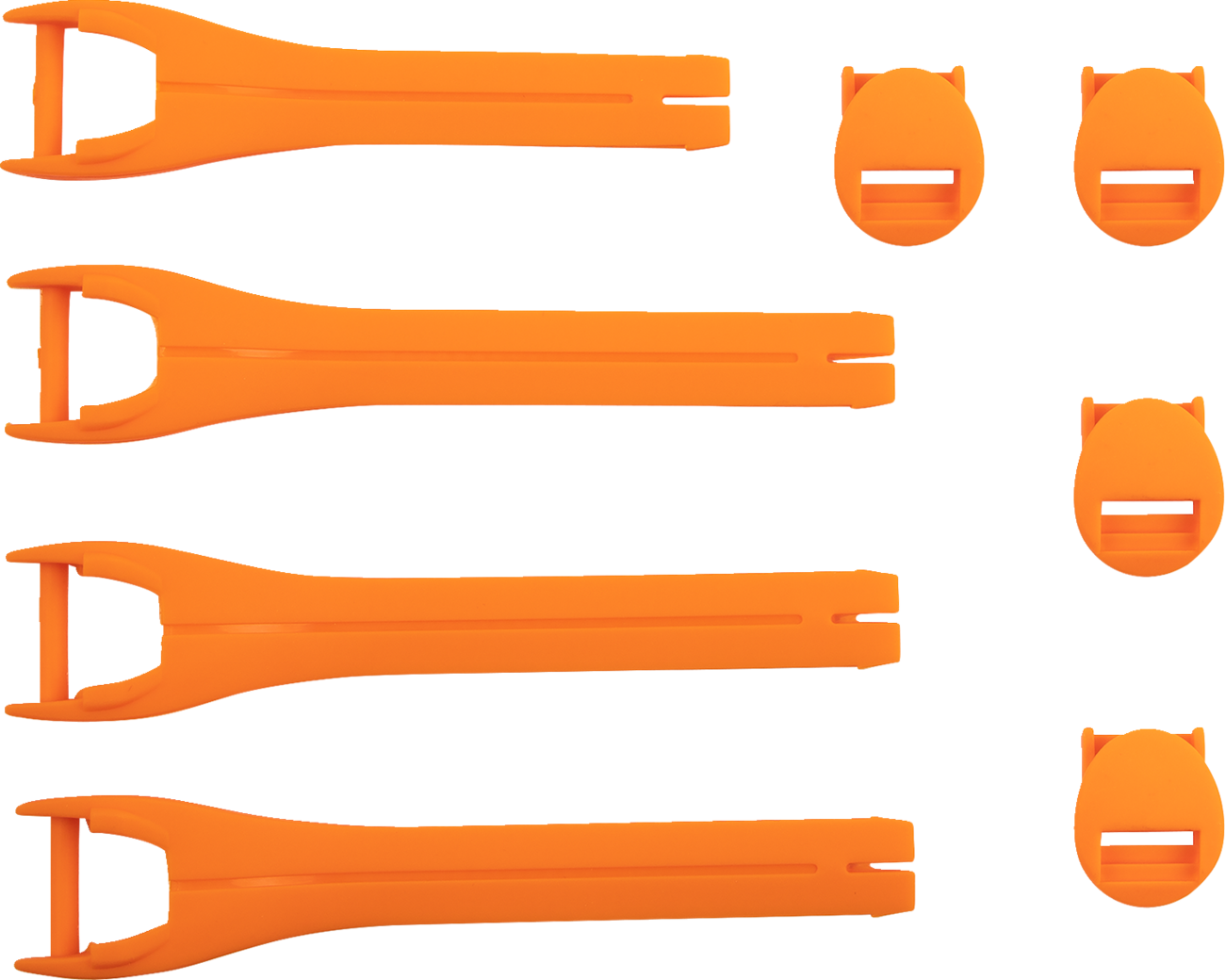 MOOSE RACING Qualifier Boot Strap Kit - Orange - Size 7-9 3430-1014