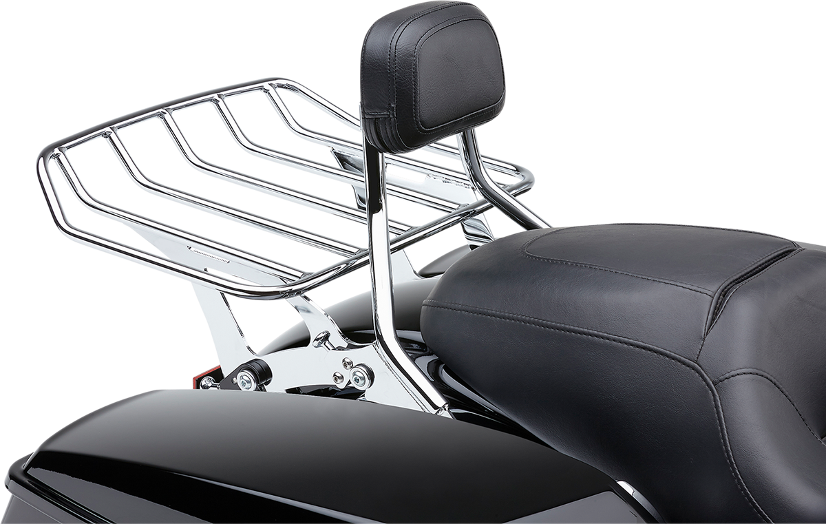 COBRA Detachable Backrest - Chrome - Short - FLH/FLT 602-2200