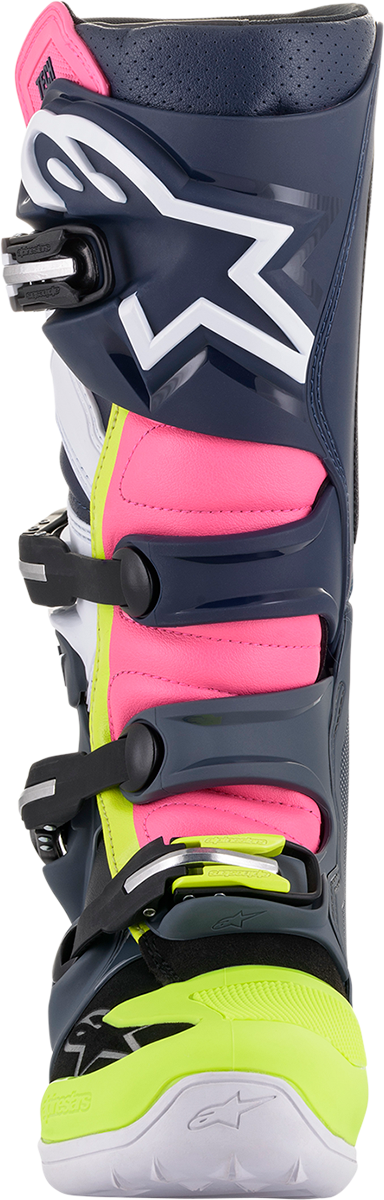 ALPINESTARS Tech 7 Boots - Black/Pink/White/Yellow - US 11 2012014-9076-11