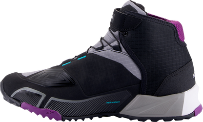 ALPINESTARS Stella CR-X Drystar® Shoes - Black/Gray/Teal/Purple - US 6 261152313706