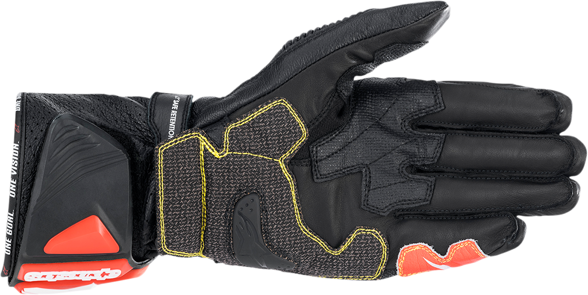 Guantes ALPINESTARS GP Tech v2 - Negro/Blanco/Rojo Fluo - 3XL 3556622-1231-3X