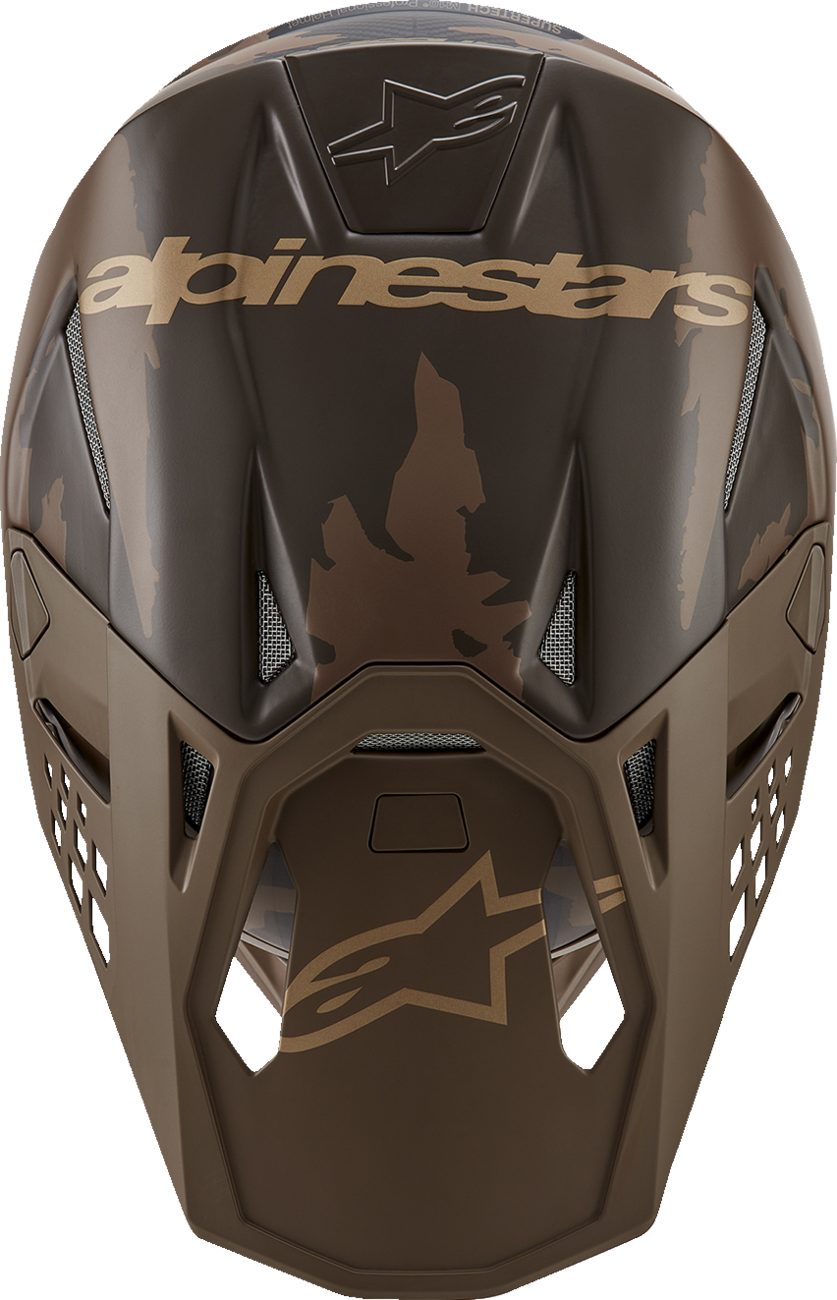 Casco ALPINESTARS Supertech M10 - Squad - MIPS - Marrón oscuro/Oro - Pequeño 8302823-839-SM 