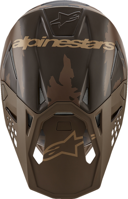 Casco ALPINESTARS Supertech M10 - Squad - MIPS - Marrón oscuro/Oro - Pequeño 8302823-839-SM 