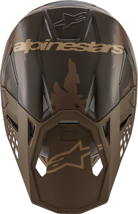 ALPINESTARS Supertech M10 Helmet - Squad - MIPS® - Dark Brown/Gold - Large 8302823-839-LG