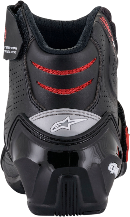 ALPINESTARS SMX1-R V2 Boots - Black/Red - US 10.5 / EU 45 2224021-13-45