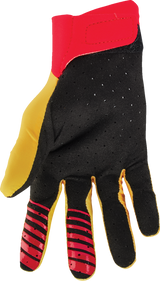 THOR Agile Gloves - Analog - Lemon/Red - Large 3330-7654