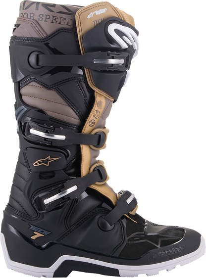 ALPINESTARS Tech 7 Enduro Drystar® Boots - Black/Gray/Gold - US 12 2012620-1959-12