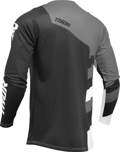 THOR Youth Sector Checker Jersey - Black/Gray - 2XS 2912-2406