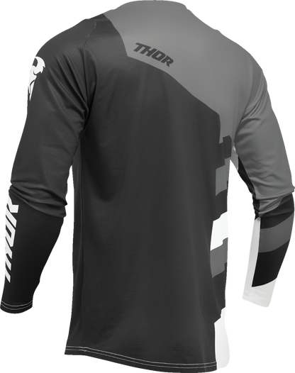THOR Youth Sector Checker Jersey - Black/Gray - XS 2912-2407