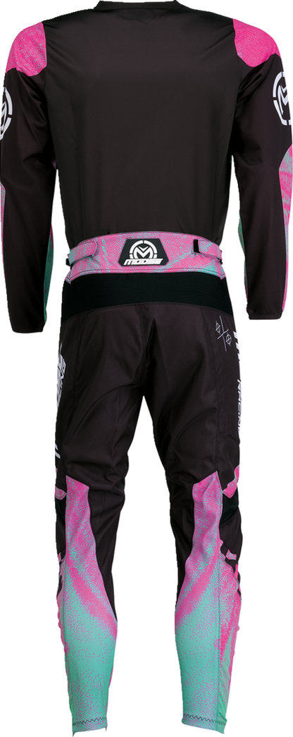 MOOSE RACING Qualifier Jersey - Pink/Teal - Small 2910-7518