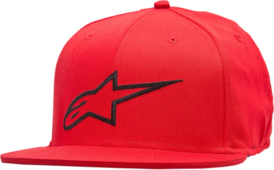 ALPINESTARS Ageless Flat Bill Hat - Red/Black - Small/Medium 1035810153010SM