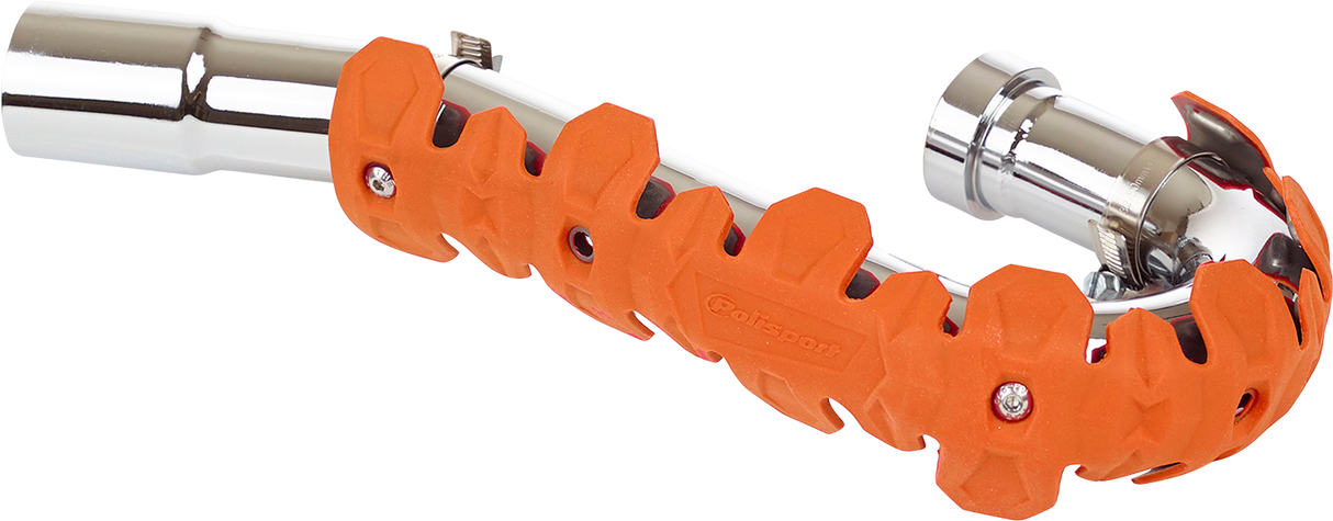 POLISPORT Armadillo Long Head Pipe Guard - Orange 8483800002