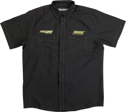MOOSE RACING Moose Racing Shop Shirt - Black - Large MSR01S8RDLG