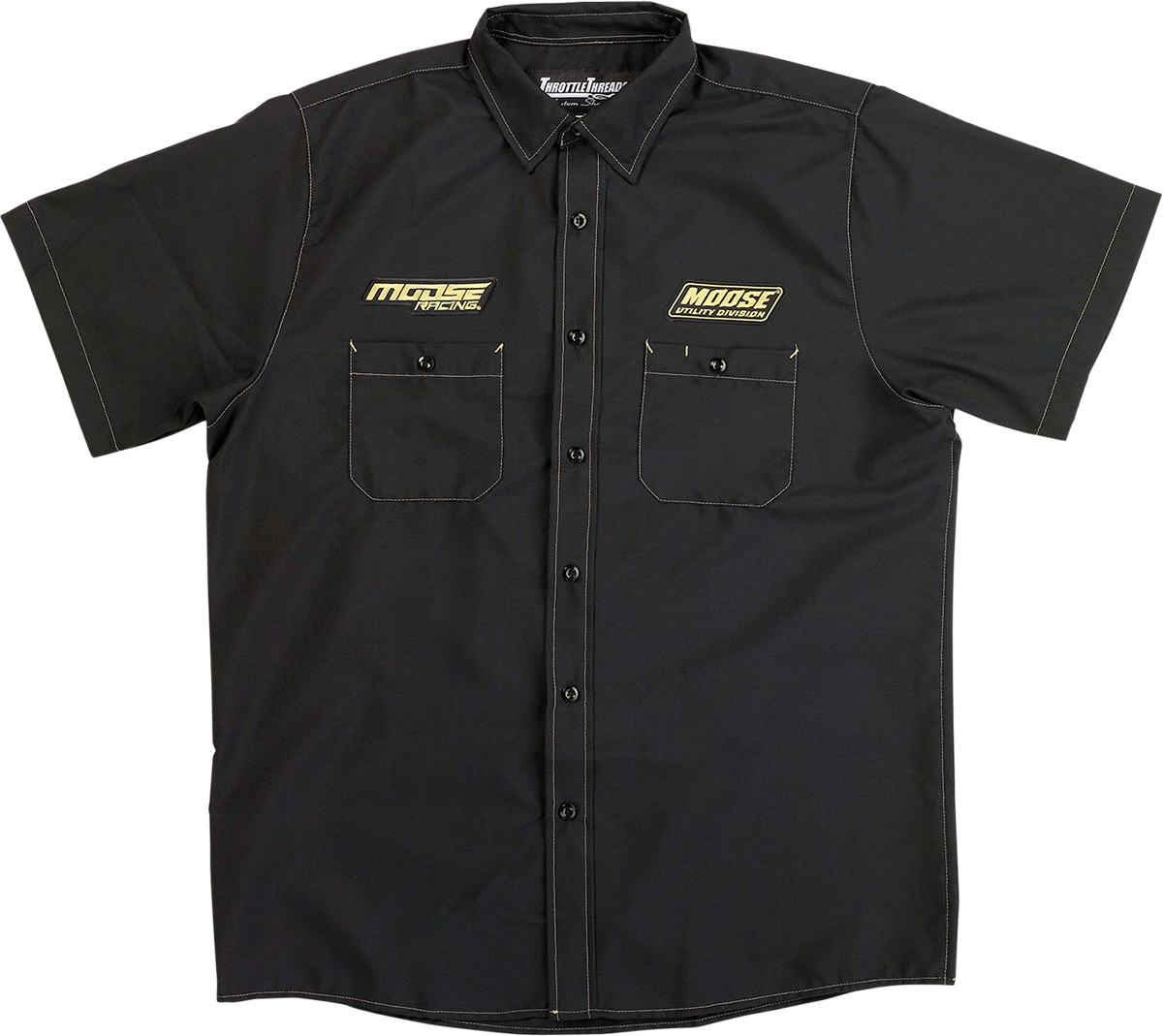 MOOSE RACING Moose Racing Shop Shirt - Black - Large MSR01S8RDLG
