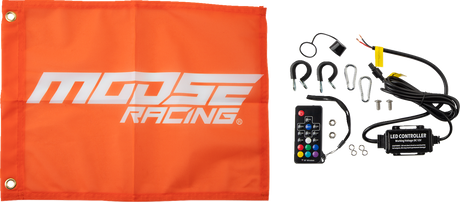 MOOSE RACING 5' Whip Light - RGB - Black SB-RGBR-151-PU