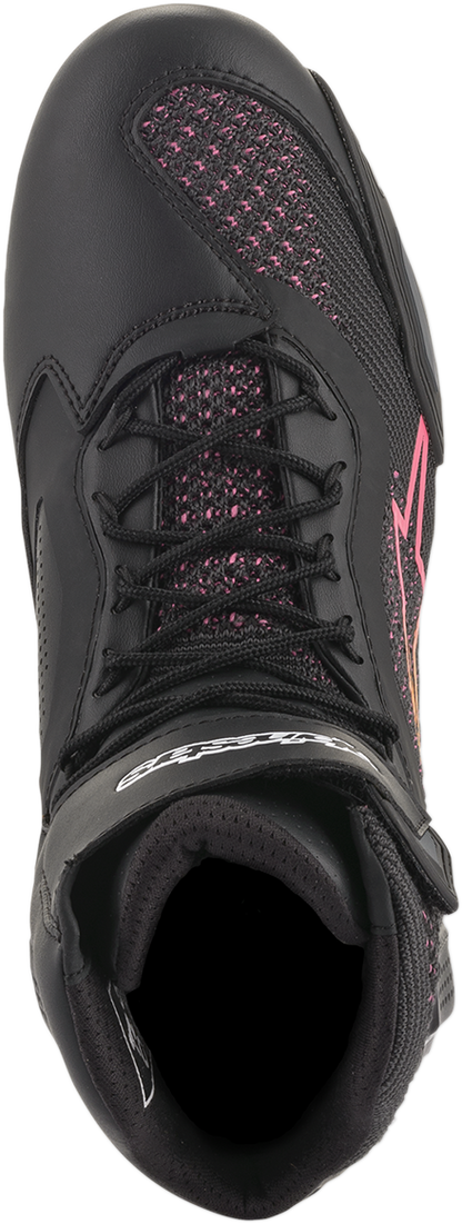 ALPINESTARS Stella Faster-3 Rideknit Shoes - Black/Yellow/Pink - US 6 251052014396