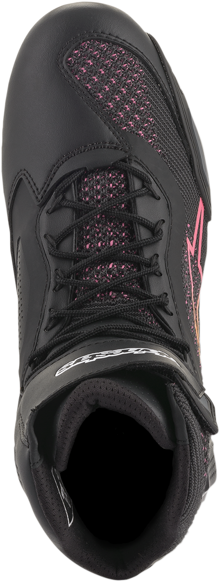 ALPINESTARS Stella Faster-3 Rideknit Shoes - Black/Yellow/Pink - US 6.5 251052014397