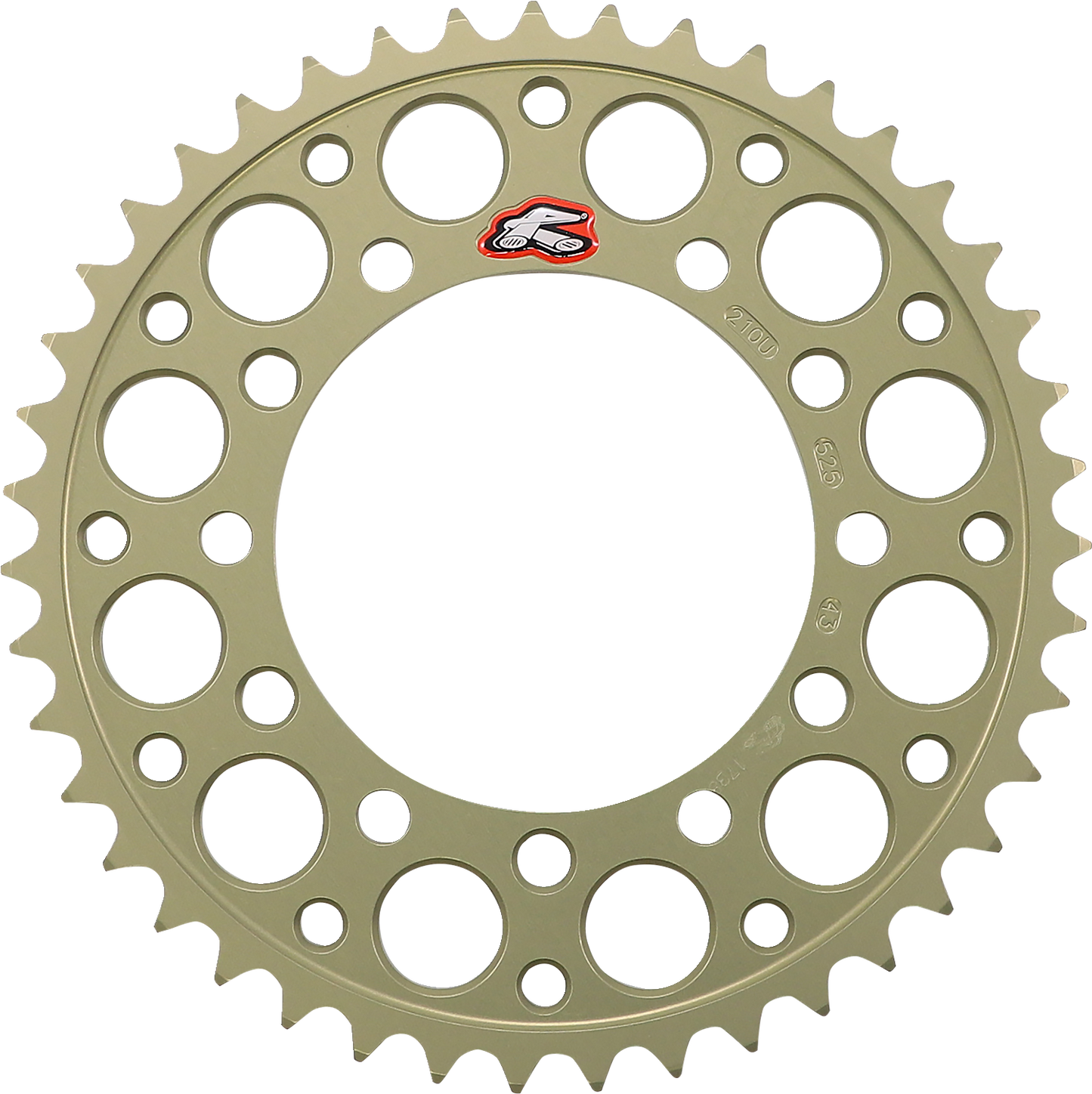 RENTHAL Rear Sprocket - Aluminum - 43 Tooth 210U-525-43P-HA