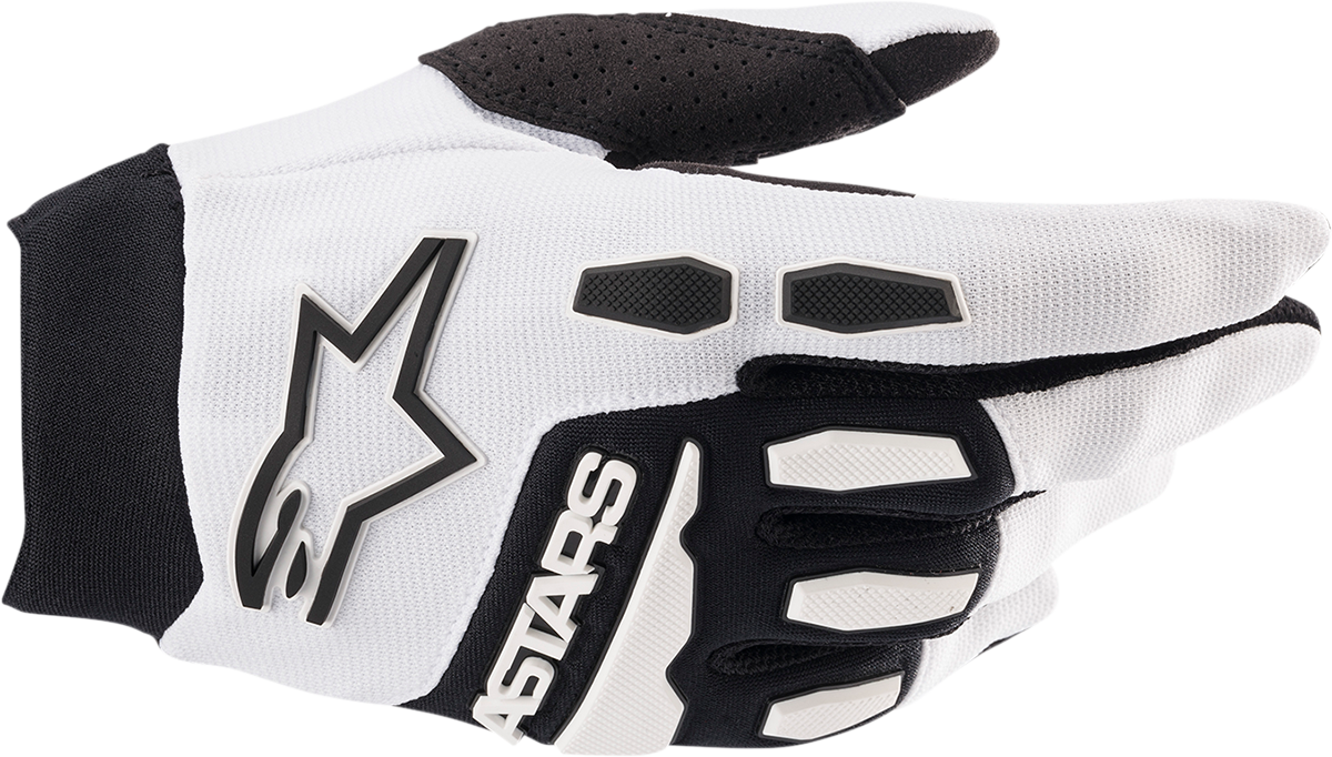 ALPINESTARS Full Bore Gloves - White/Black - XL 3563622-21-XL