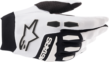 ALPINESTARS Full Bore Gloves - White/Black - XL 3563622-21-XL