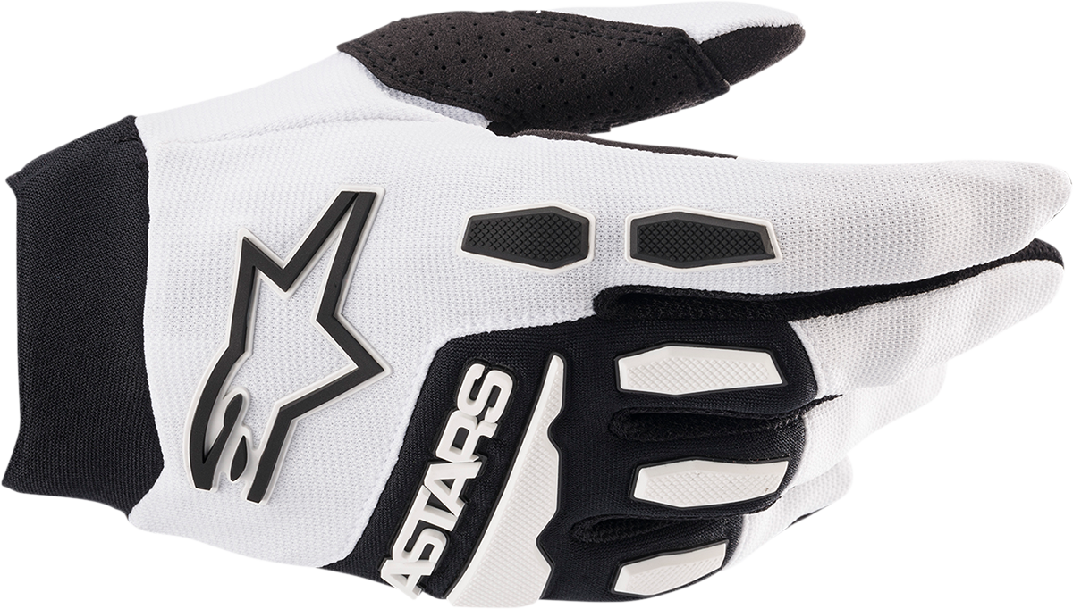 ALPINESTARS Full Bore Gloves - White/Black - Medium 3563622-21-M