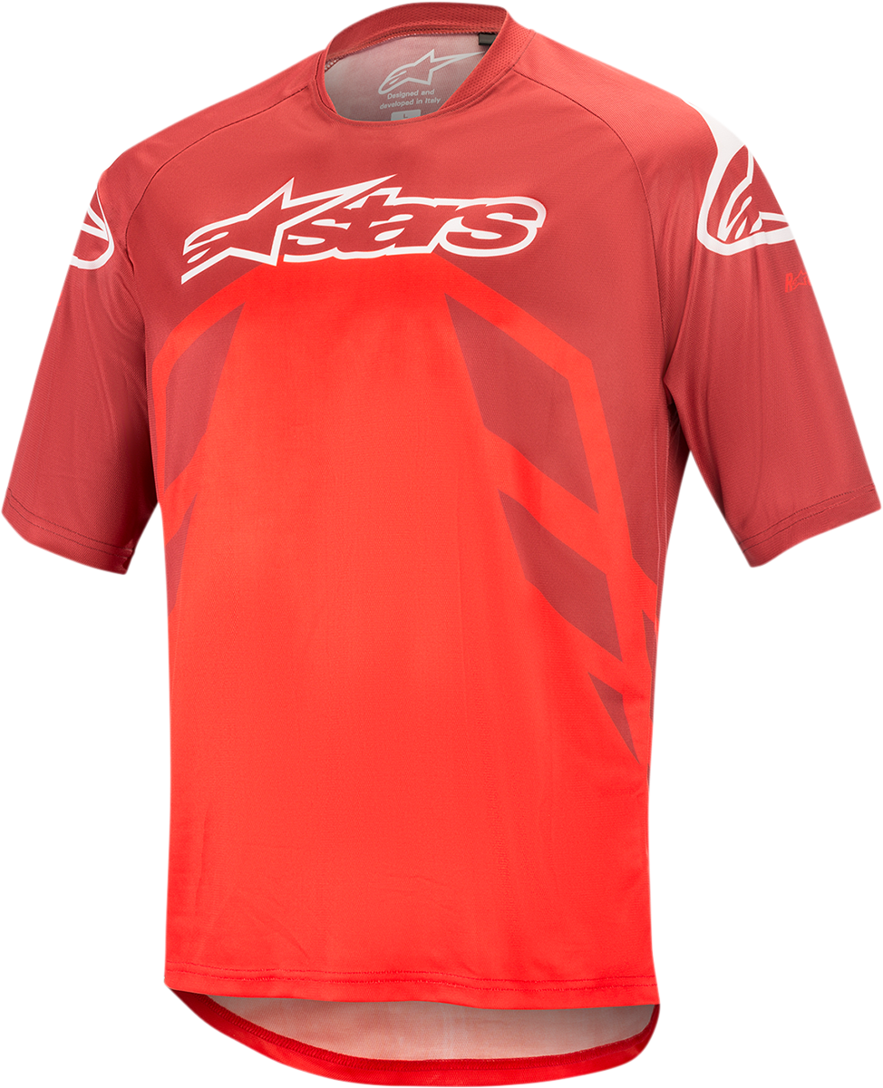 Camiseta ALPINESTARS Racer V2 - Borgoña/Rojo/Blanco - Pequeña 1762919-3173-SM