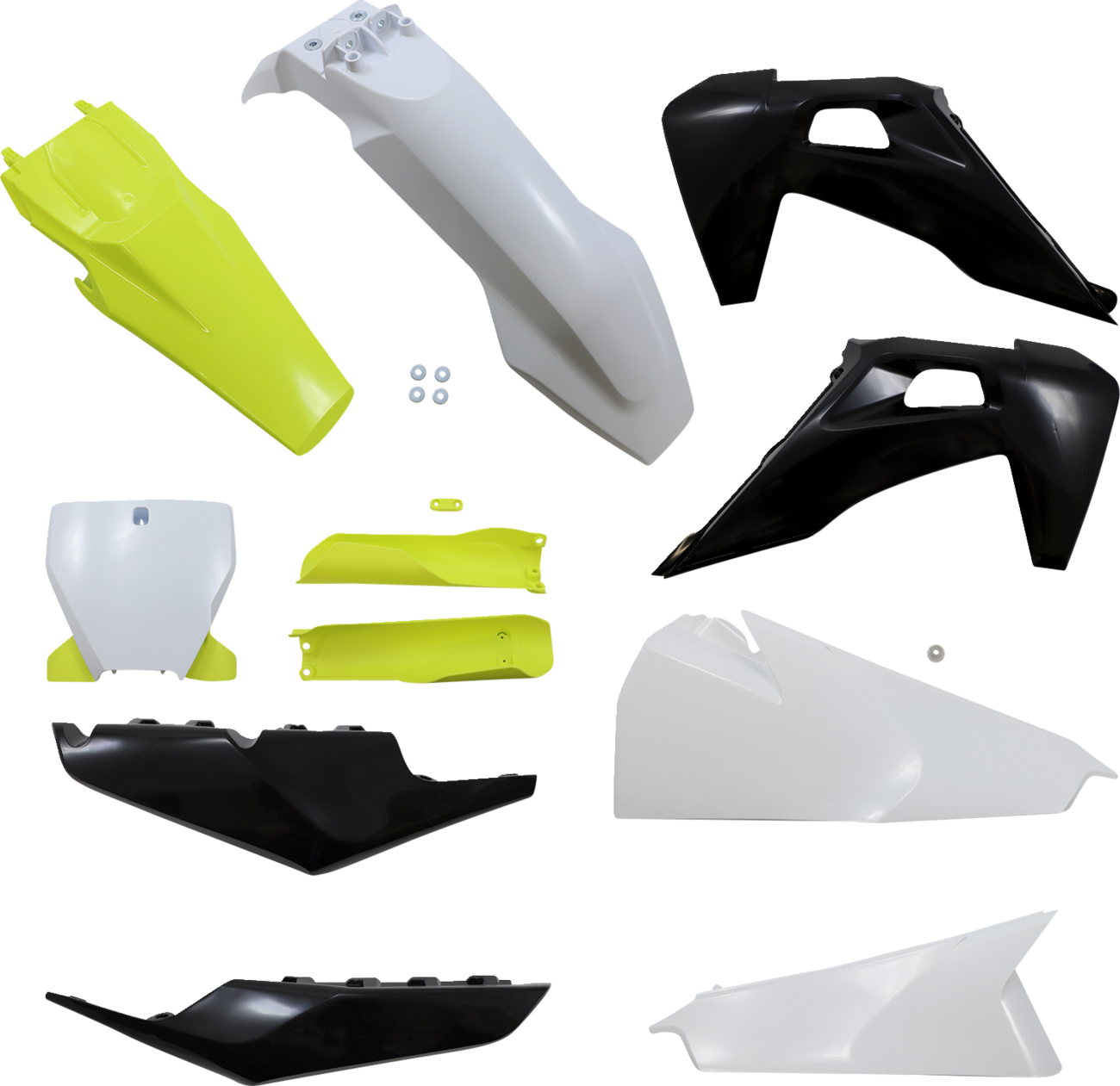ACERBIS Standard Replacement Body Kit - White/Black/Yellow 2726557296