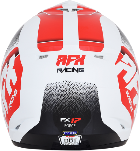 AFX FX-17 Helmet - Force - Pearl White/Red - Medium 0110-5245