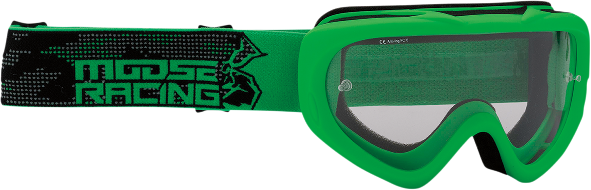 MOOSE RACING Youth Qualifier Goggles - Agroid - Green 2601-2662