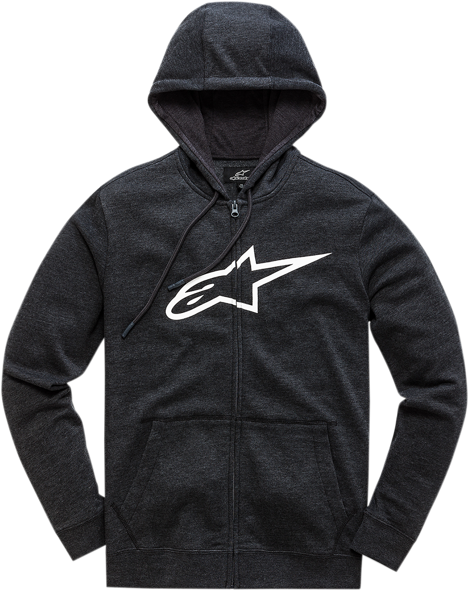 Sudadera con capucha y cremallera ALPINESTARS Ageless 2 - Negro / Blanco - 2XL 10385305210202X