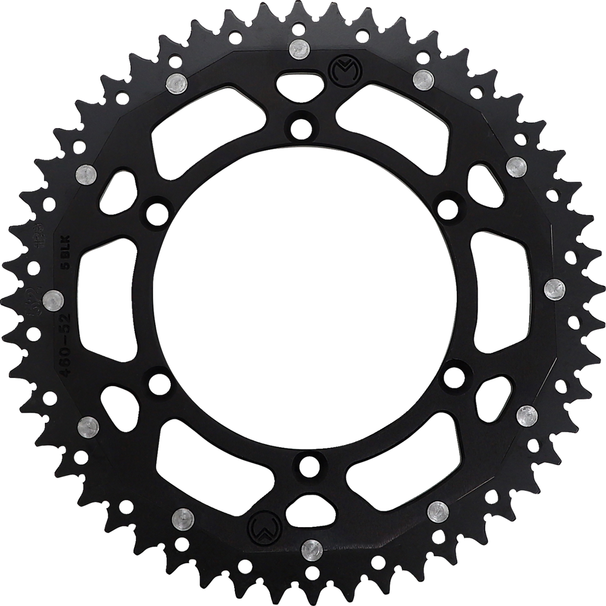 MOOSE RACING Dual Sprocket - Black - 52 Tooth 1210-460-52-10X