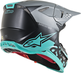 Casco ALPINESTARS Supertech M8 - Radio - MIPS - Negro mate/Gris medio/Verde azulado - 2XL 8301519-1306-2X