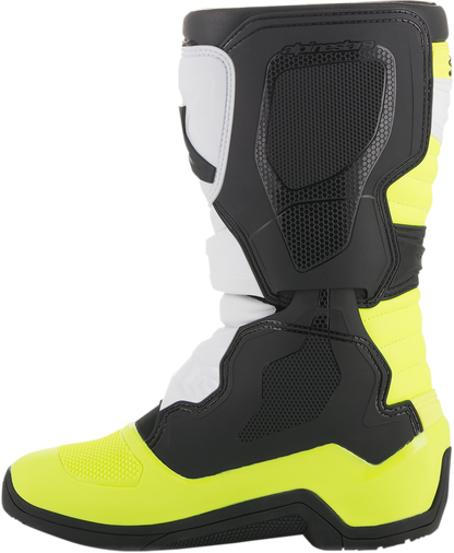 Botas ALPINESTARS Tech 3S - Negro/Blanco/Amarillo Fluorescente - US 4 2014018-125-4