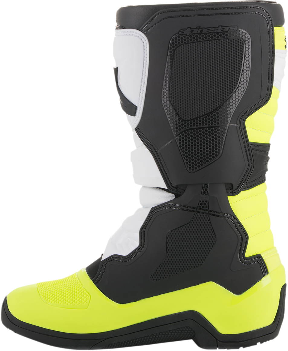 ALPINESTARS Tech 3S Boots - Black/White/Fluorescent Yellow - US 3 2014018-125-3
