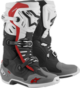 Botas superventiladas ALPINESTARS Tech 10 - Negro/Blanco/Gris/Rojo - US 9 2010520-1213-9 