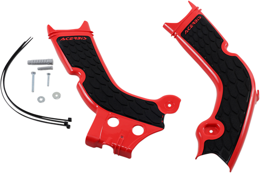 ACERBIS X-Grip Frame Guards - Red/Black 2736331018