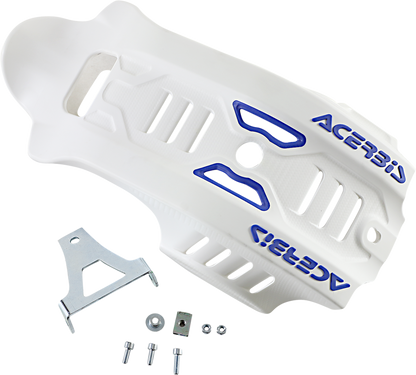 ACERBIS Skid Plate - Large - White/Blue - Husqvarna 2791661029