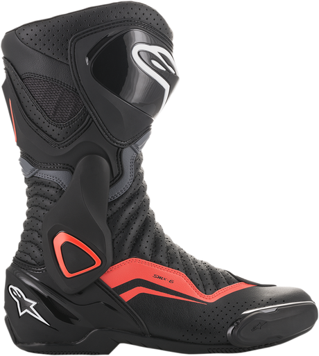 ALPINESTARS SMX-6 v2 Vented Boots - Black/Gray/Red - US 10.5 / EU 45 2223017-1133-45