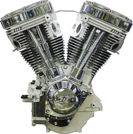 Motor de bloque largo S&amp;S CYCLE Serie V124 sin inducción/encendido 310-1160