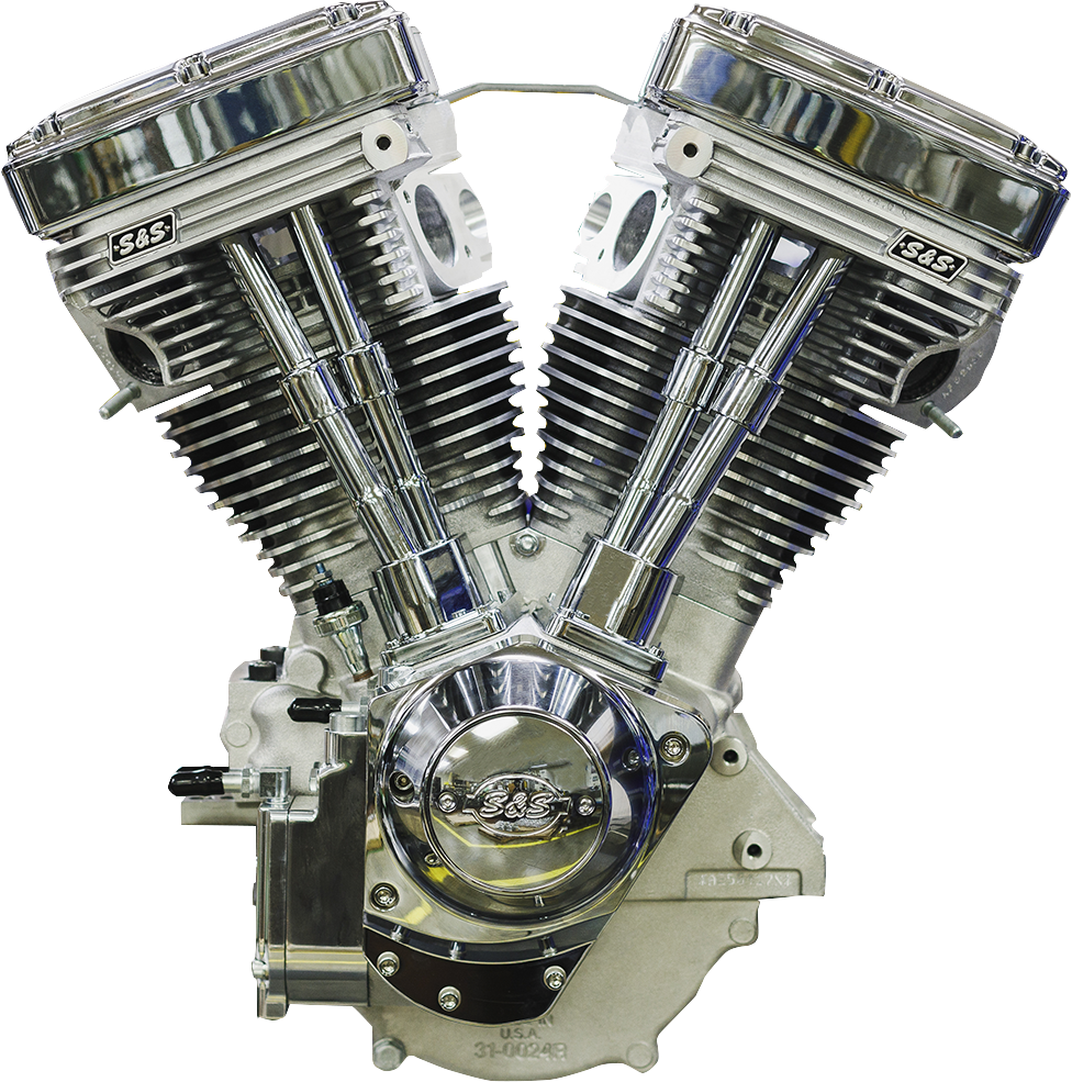 Motor de bloque largo S&amp;S CYCLE Serie V124 sin inducción/encendido 310-1160