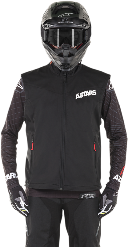 ALPINESTARS Session Race Vest - Black/Red - Large 4753519-13-L