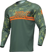 THOR Sector DIGI Jersey - Forest Green/Camo - 2XL 2910-7577
