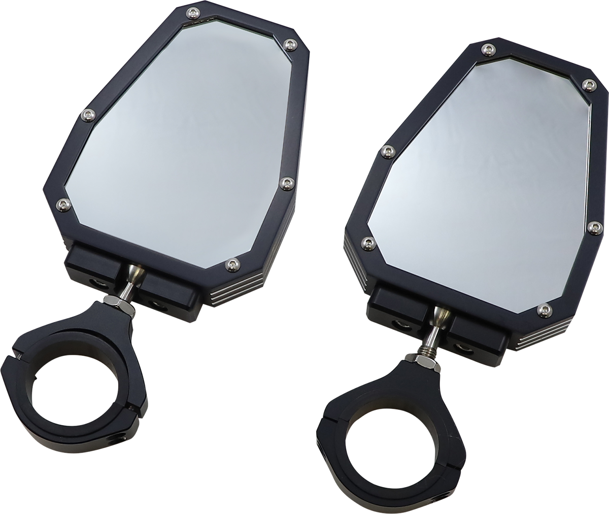 MOOSE RACING Mirror - Side View - Hexagon - Black M60-7009B