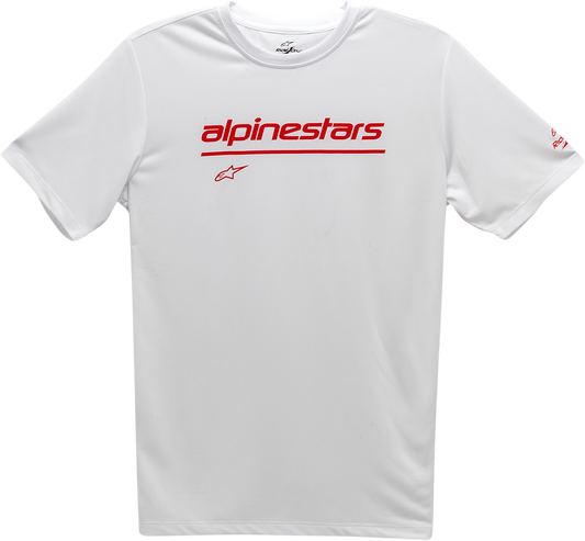 ALPINESTARS Tech Line Up Performance T-Shirt - White - Large 121173800020L